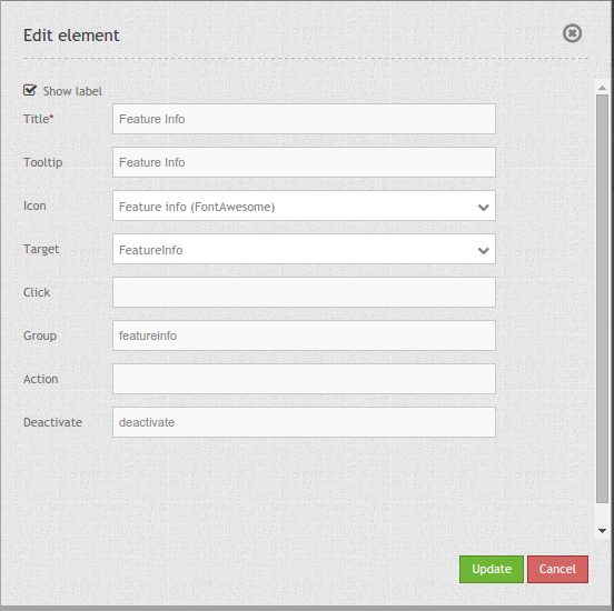 Feature Info (Information) — Mapbender Documentation